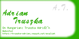 adrian truszka business card